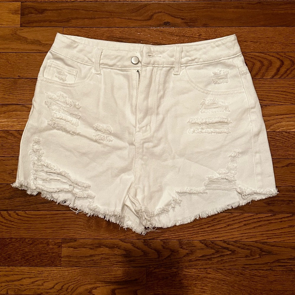 shein ripped jean shorts